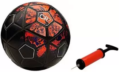 Unik Red Football with Inflating Air Pump Football - Size: 5  (Pack of 2, Multicolor)